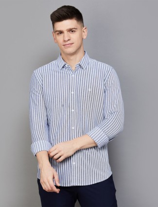 UCB blue stripe full sleeve shirt