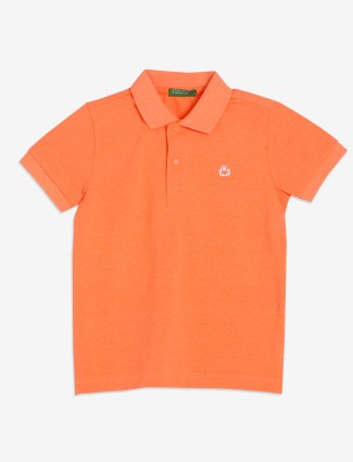 UCB cotton orange polo t-shirt