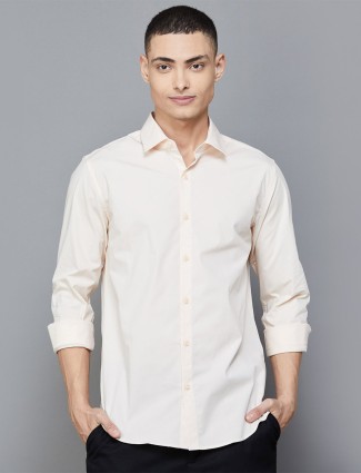 UCB cream cotton shirt