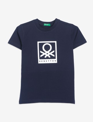 UCB dark blue printed t-shirt