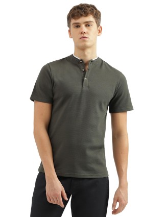 UCB dark grey plain half sleeve t shirt