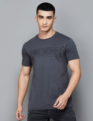 UCB grey printed cotton t-shirt