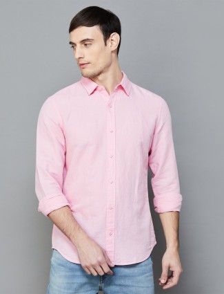UCB light pink cotton shirt