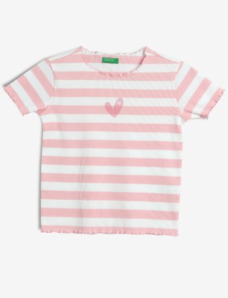UCB light pink stripe t-shirt