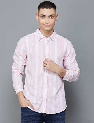 UCB pink stripe cotton shirt