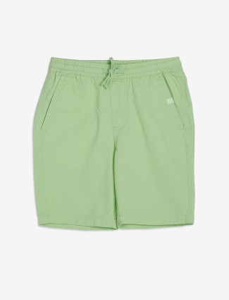 UCB pista green cotton shorts