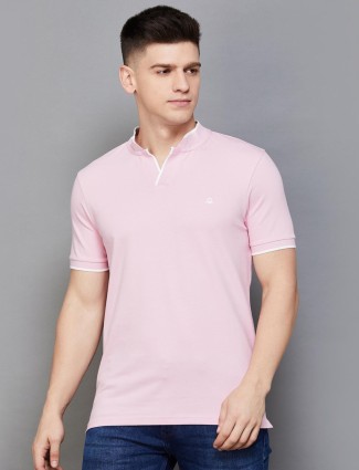 UCB plain light pink cotton t-shirt