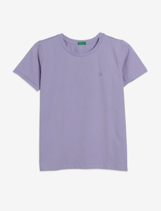 UCB purple plain casual t-shirt