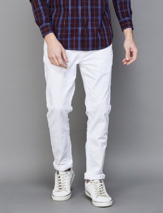 UCB white skinny fit jeans