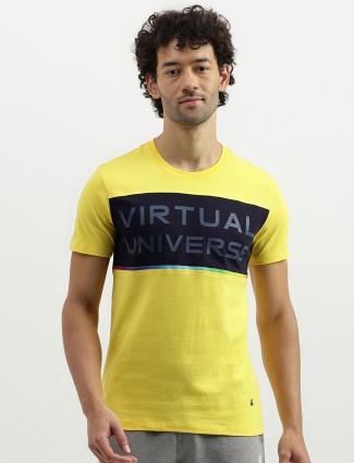 UCB yellow cotton t shirt