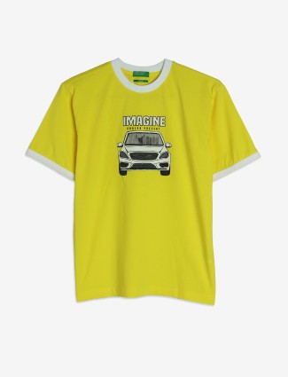 UCB yellow half sleeve t-shirt