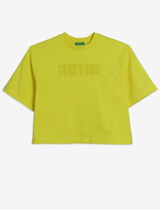 UCB yellow half sleeve top