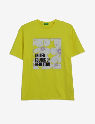 UCB yellow printed t-shirt