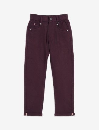 UTEX wine solid jeans