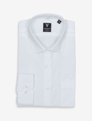 Van Heusen white plain slim fit shirt