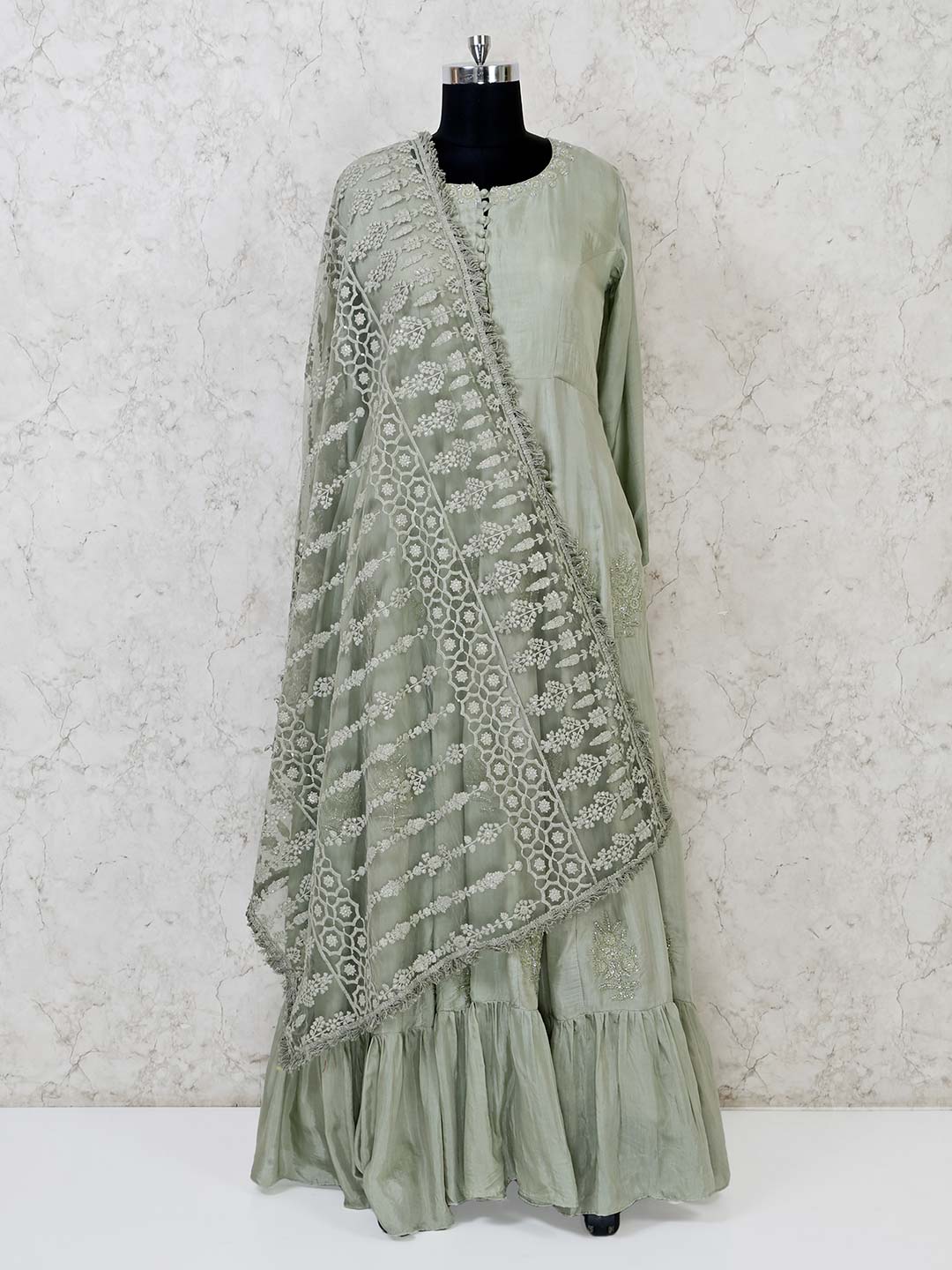 cotton silk anarkali dresses