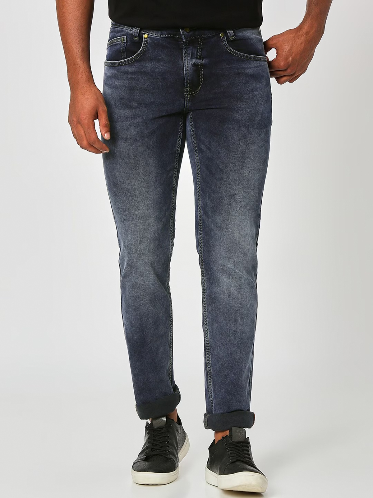 Mufti washed grey slim fit jeans in washed G3 MJE4314
