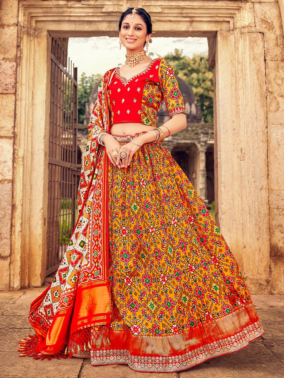 Buy Indian Bridal Lehenga Choli | Designer Wedding Lehengas Online UK:  Magenta and Multi Color