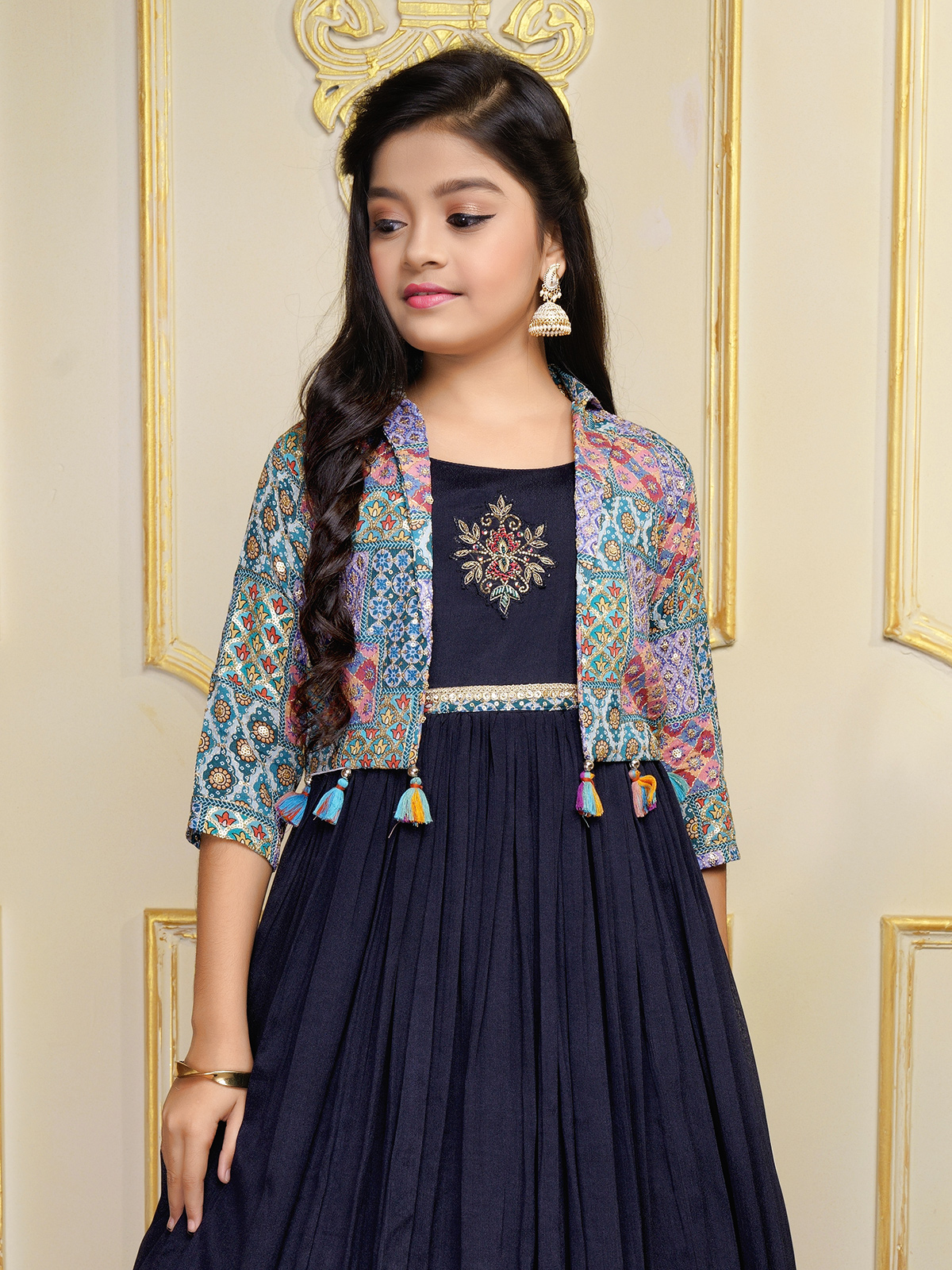 Buy 42/M-2 Size Jacket Style Indian Gowns Online for Women in USA