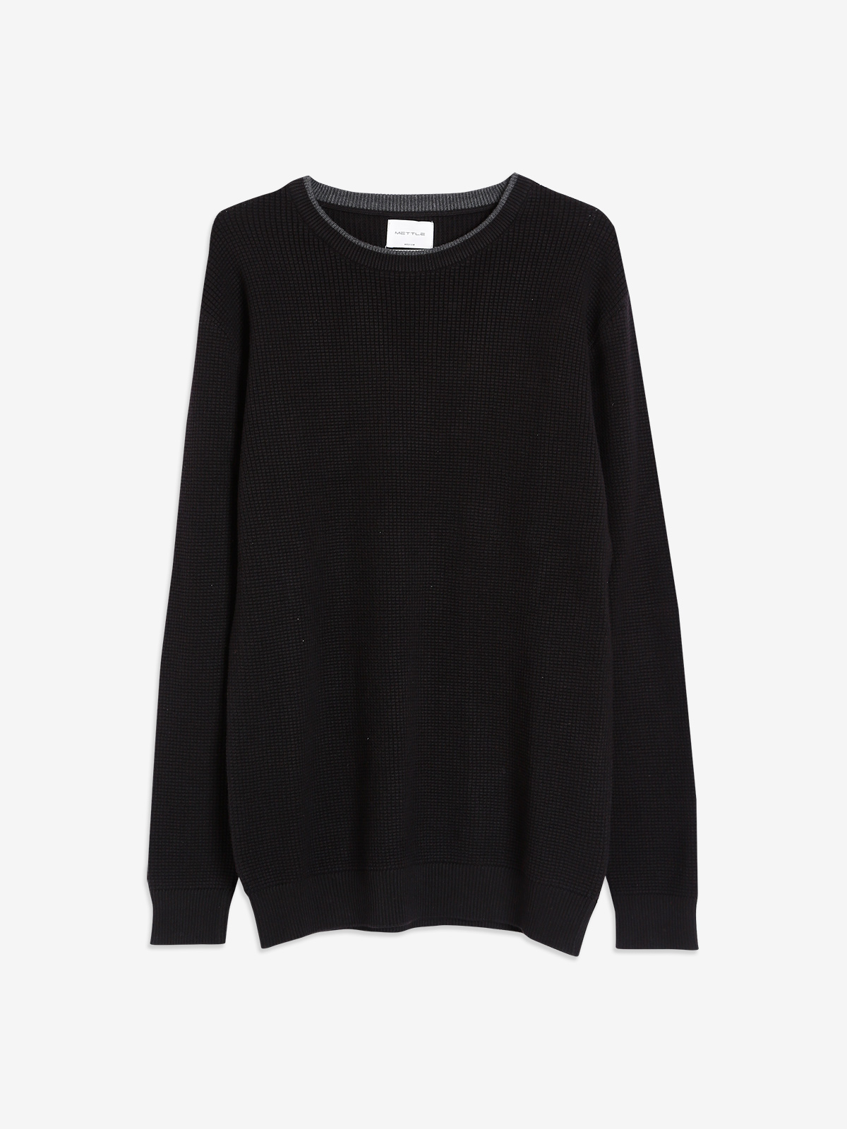 Octave black knitted t shirt G3 MTS16878 G3fashion