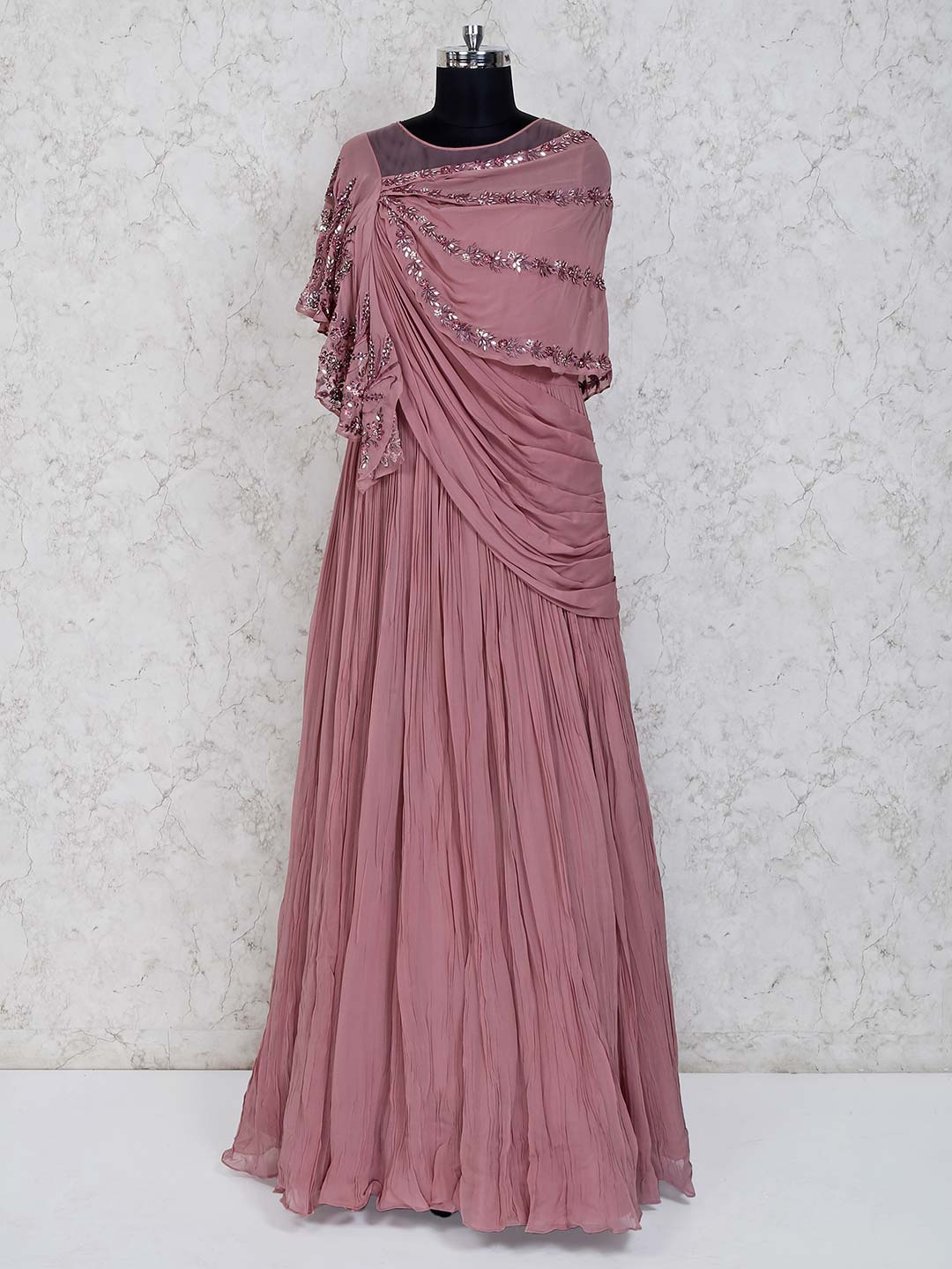 georgette gown party wear