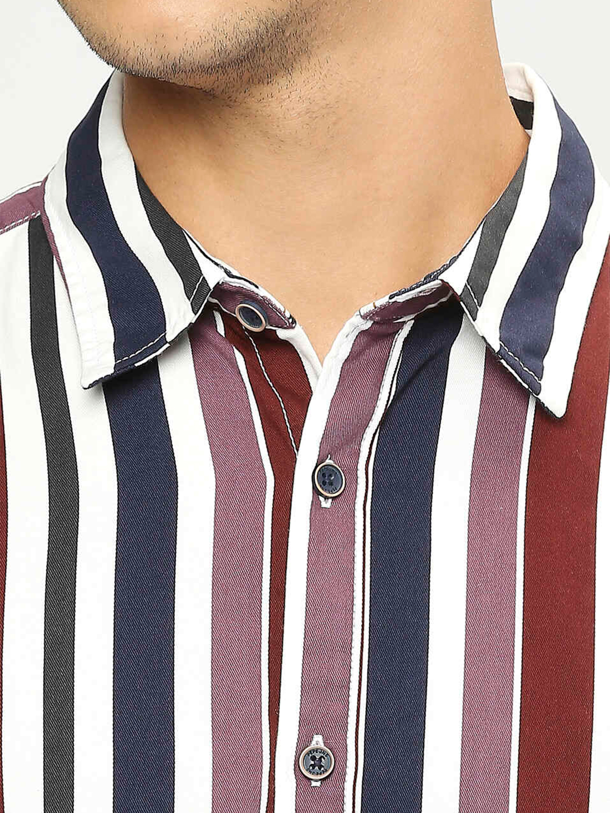 Pepe Jeans red and blue stripe shirt - G3-MCS12192
