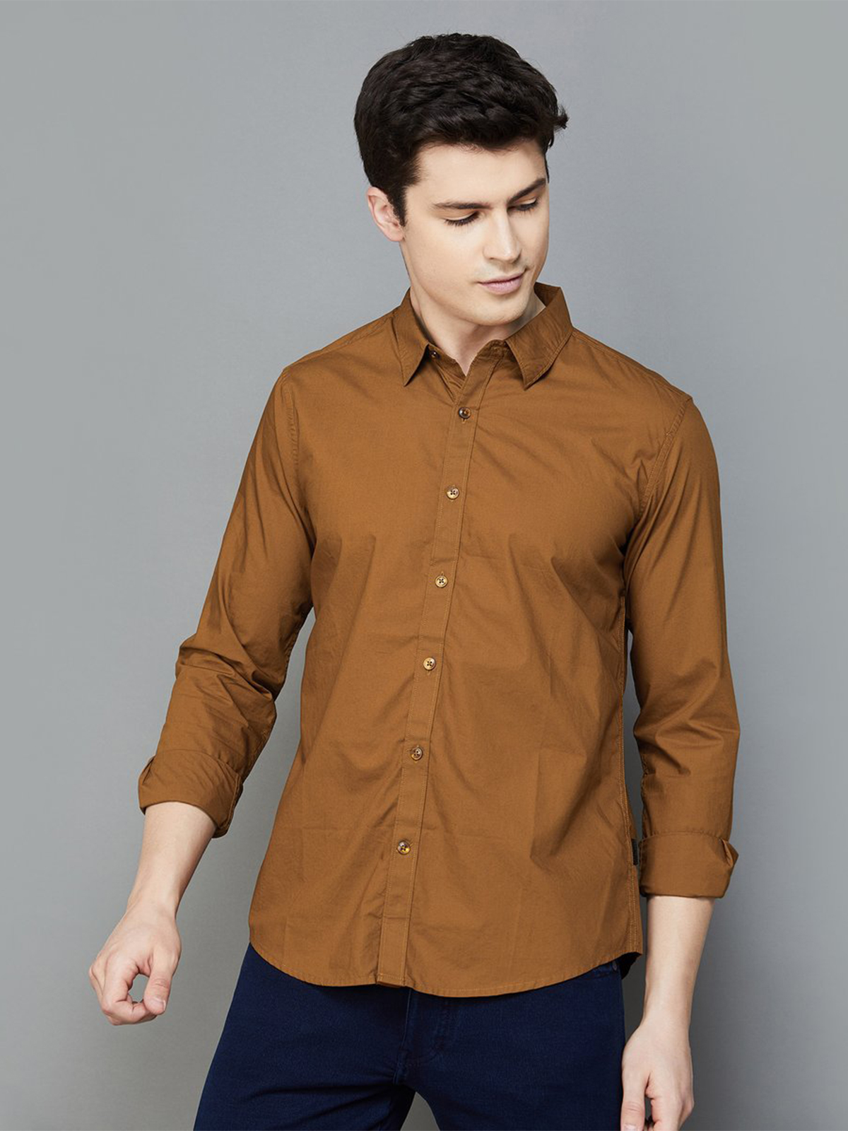 Pepe Jeans rust orange plain shirt - G3-MCS12194 