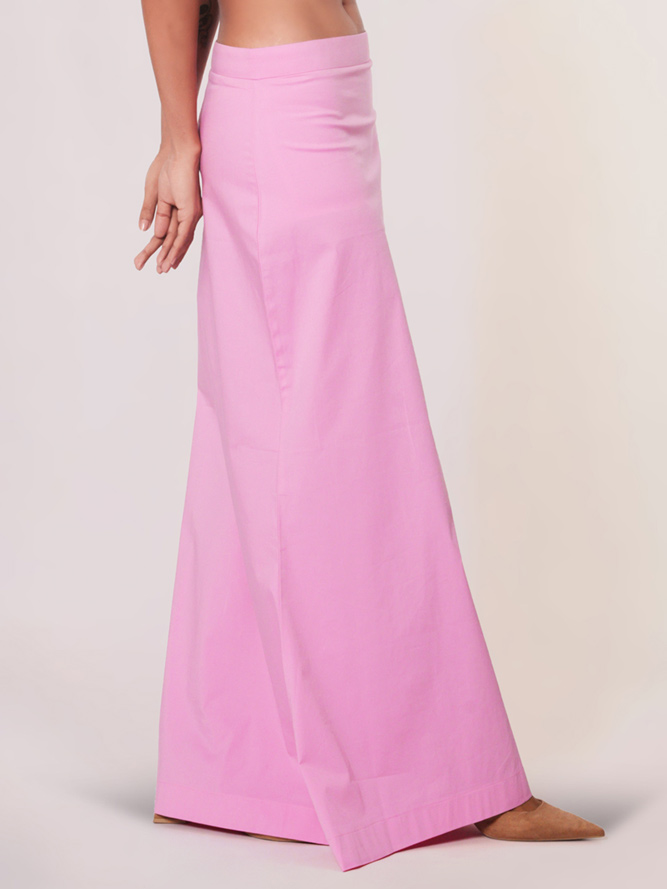 Light pink lycra cotton saree shaper - G3-WSP00036 