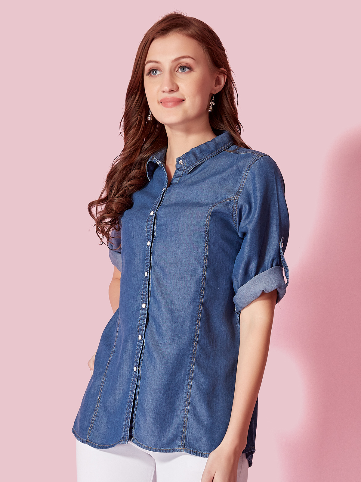 Buy online Blue Denim Summer Jacket from western wear for Women by La Fem  for ₹700 at 65% off | 2024 Limeroad.com