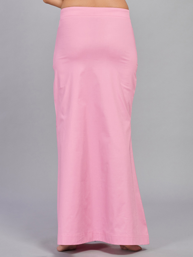 Coral pink lycra cotton saree shapewear - G3-WSP00022