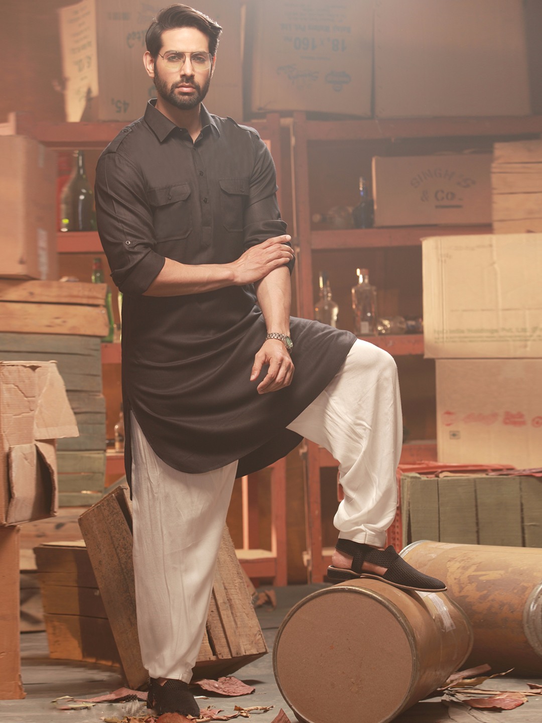 Black - Pathani Suits - Indian Wear for Men - Buy Latest Designer Men wear  Clothing Online - Utsav Fashion