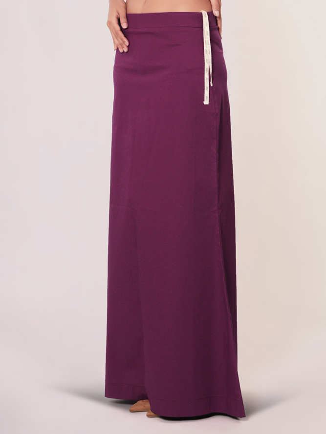 Plain purple saree shapewear - G3-WSP00062 