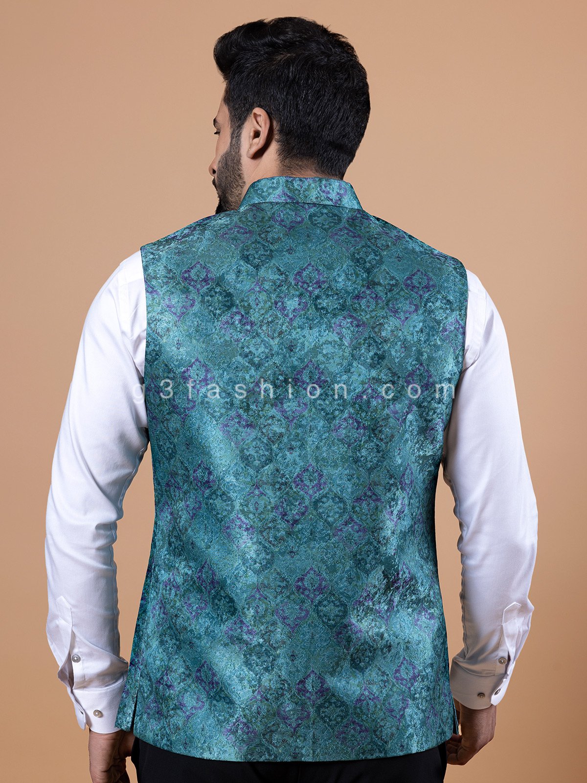 Printed waistcoat 2024 mens fashion