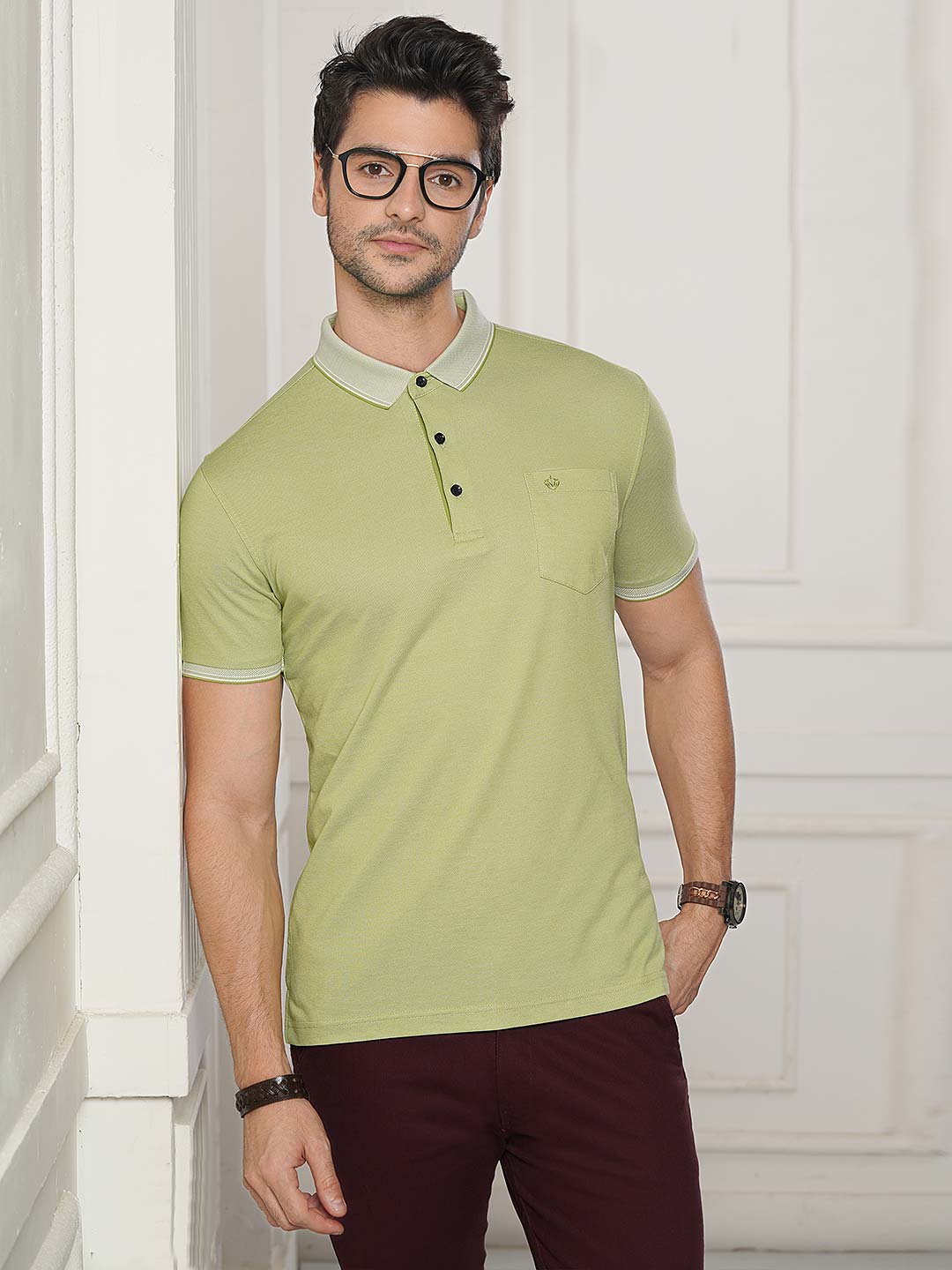 light green shirt mens