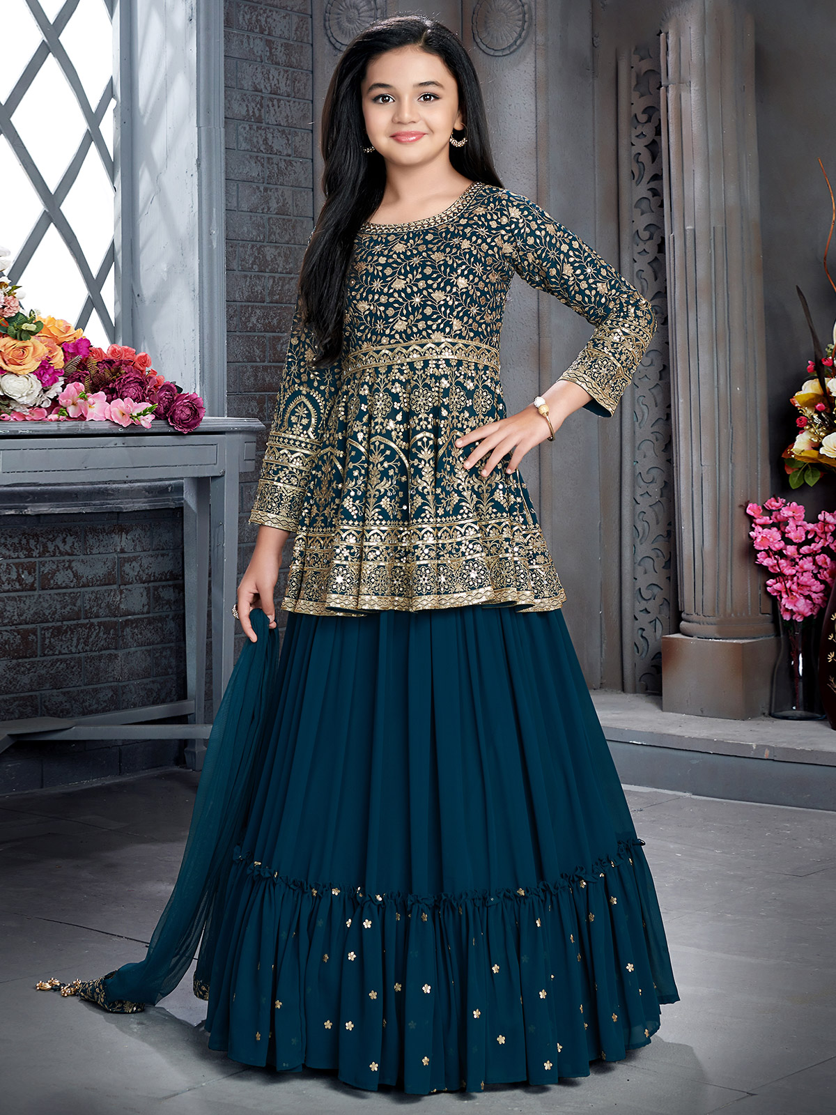 Sequin Work Wedding Lehenga For Girls Buy Online Collection