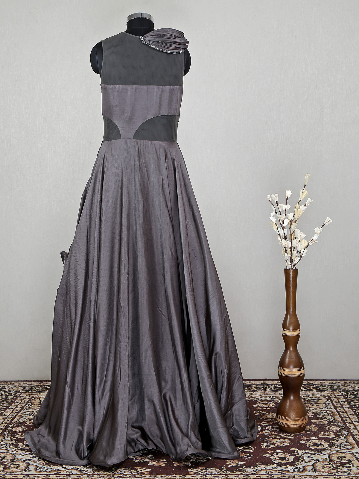 Riazee Suzarila Long Beaded Evening Dress Womens 10 Skirt Top Vtg 80s New  York | eBay