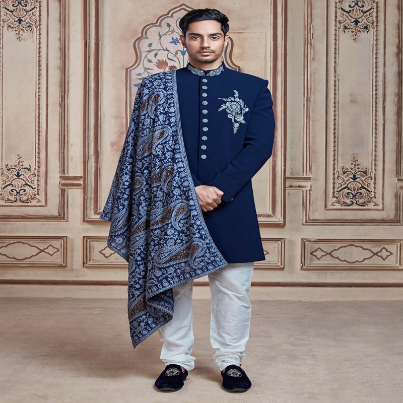 Mens Indo Western Wedding Suits In Blue G3 Miw6033 G3fashion Com India usa uk canada worldwide. mens indo western wedding suits in blue g3 miw6033 g3fashion com