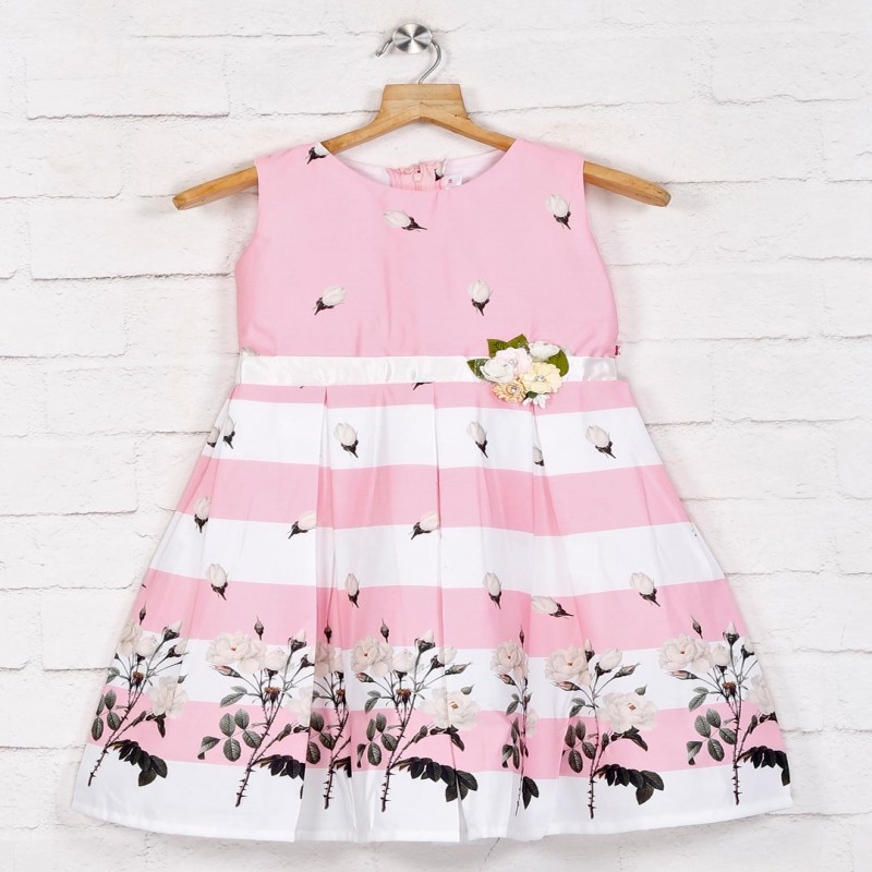pink cotton frock