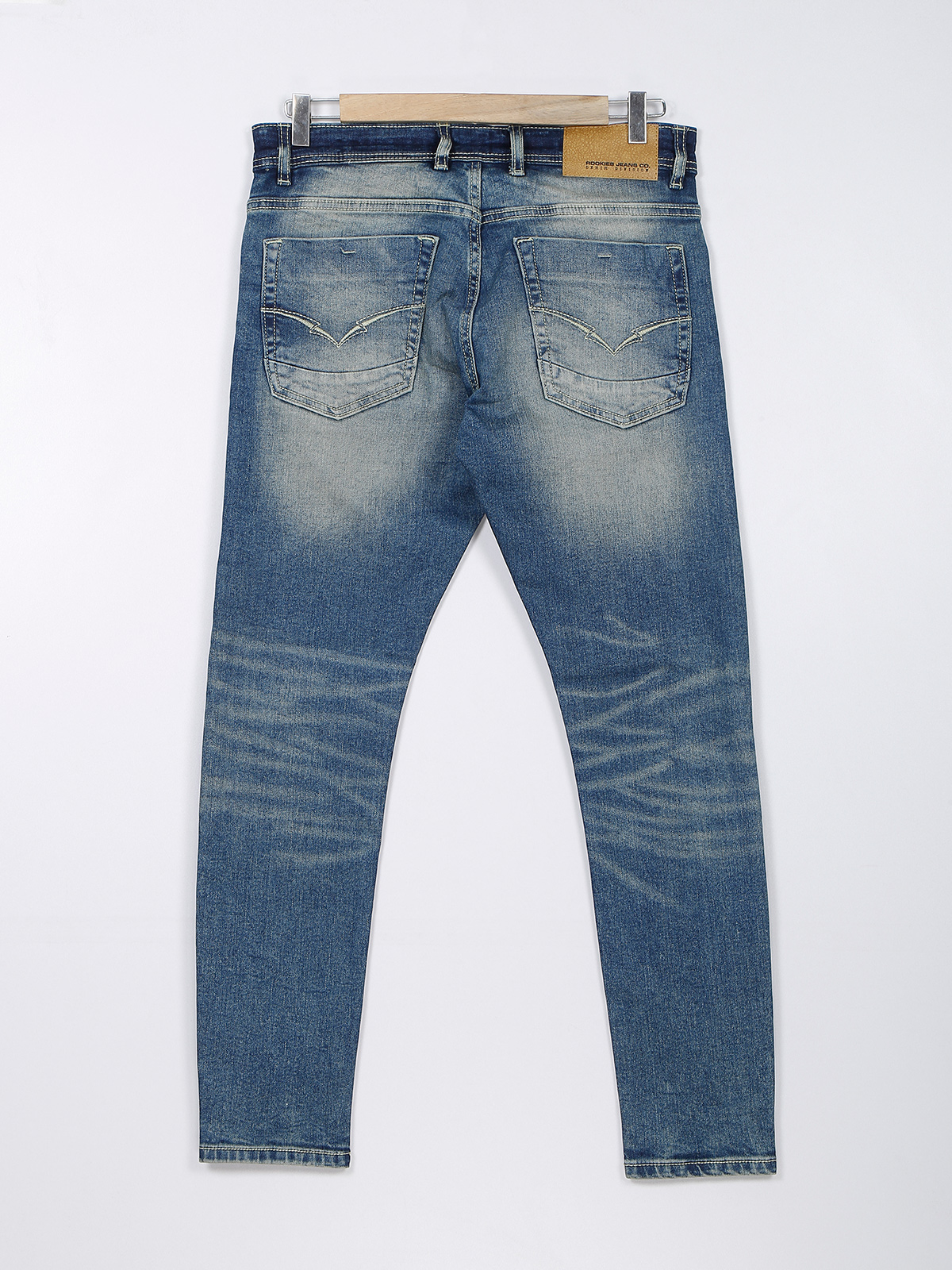 Rookies blue shaded springsteen fit jeans - G3-MJE4087
