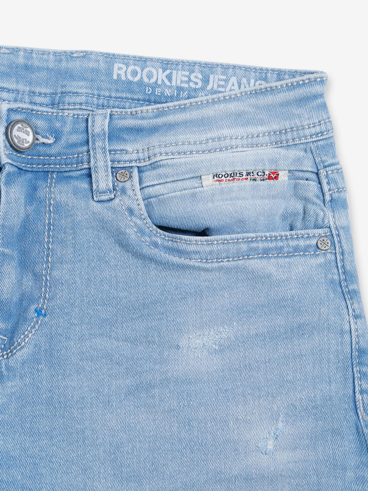 Rookies light blue ripped jeans - G3-MJE4495