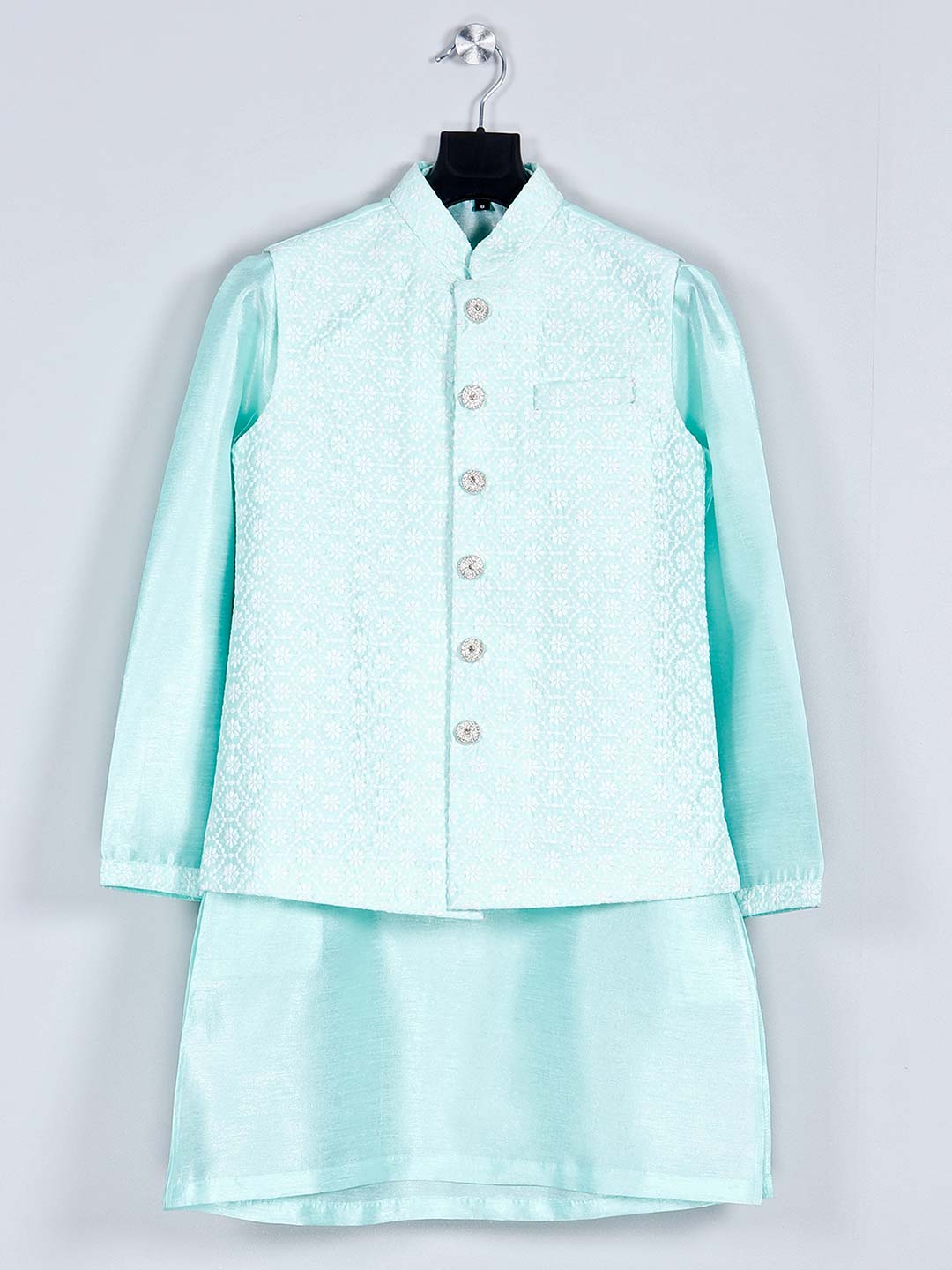 Kids green waistcoat top