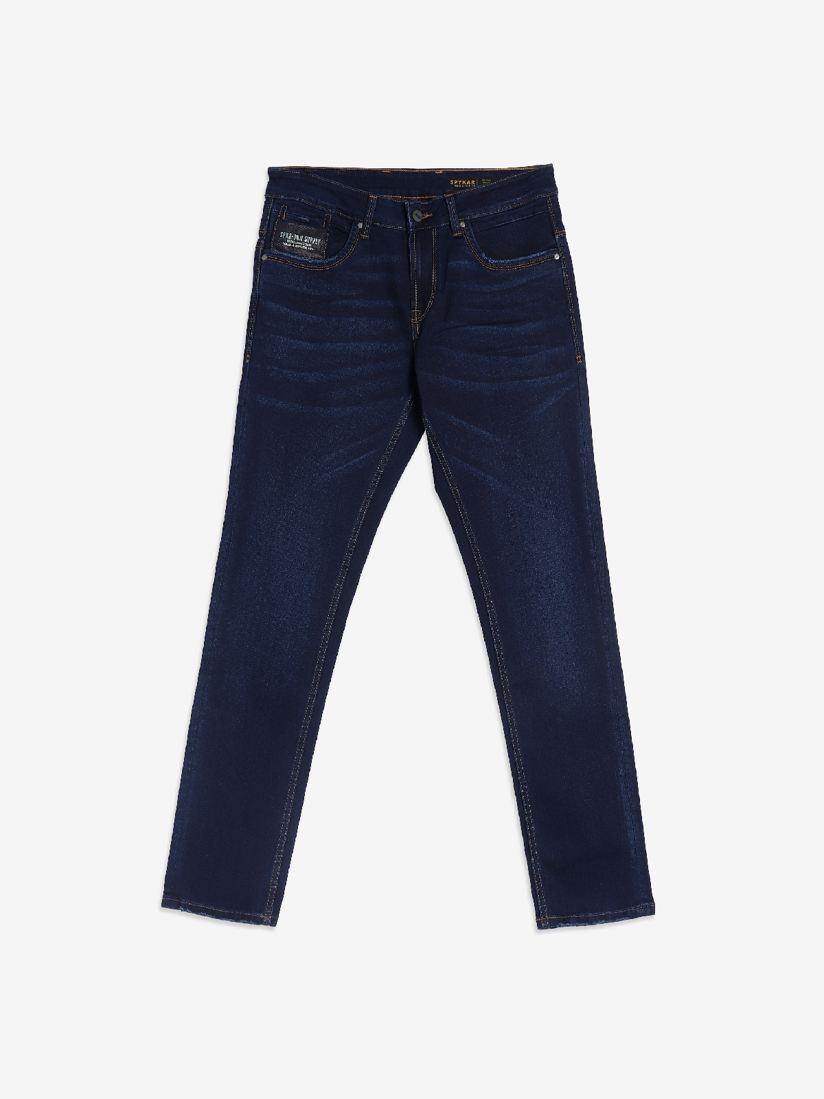 Spykar Men Bluish Grey Cotton Stretch Regular Fit Narrow Length Jeans  (Rover) - mdro1bc010bluishgrey