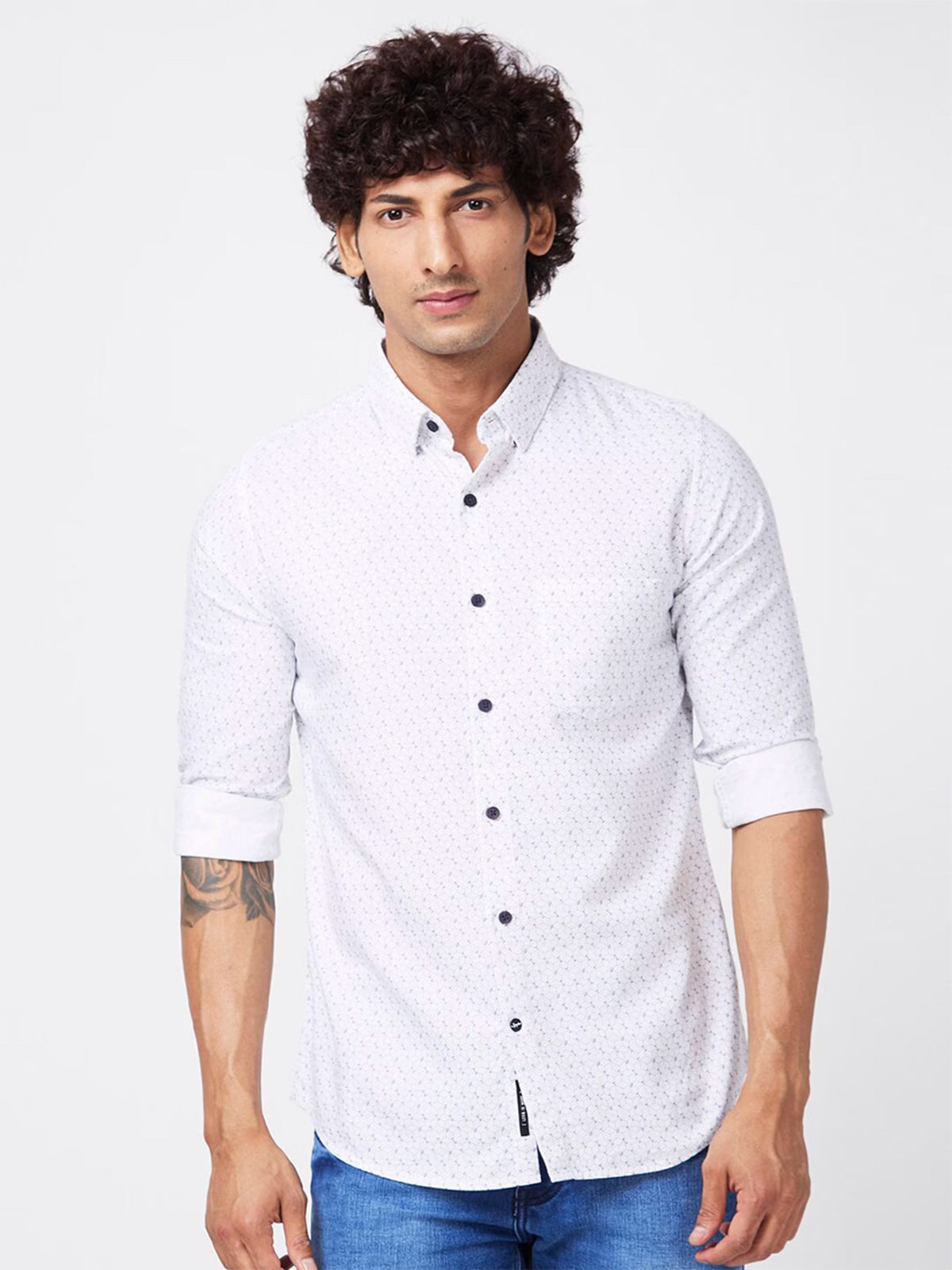 Spykar top white shirt