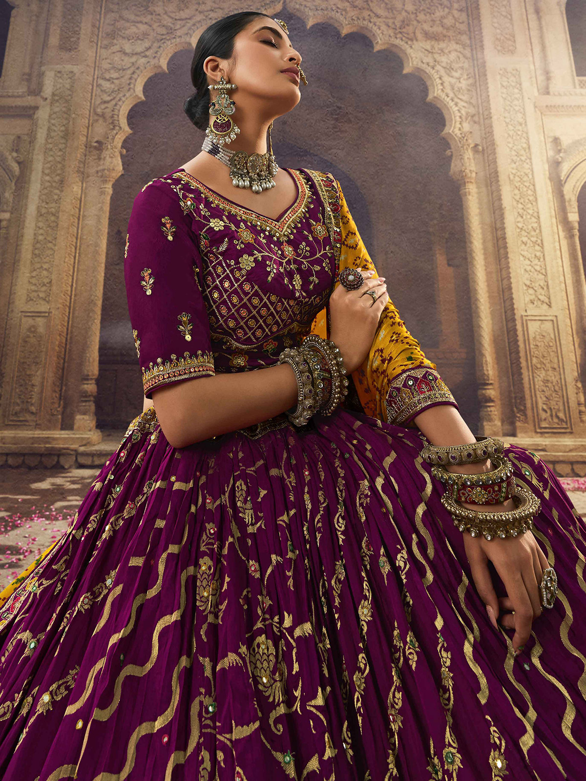 $387 - $645 - Purple Wedding Lehenga Choli, Purple Wedding Lehengas and  Purple Ghagra Chaniya Cholis Online Shopping