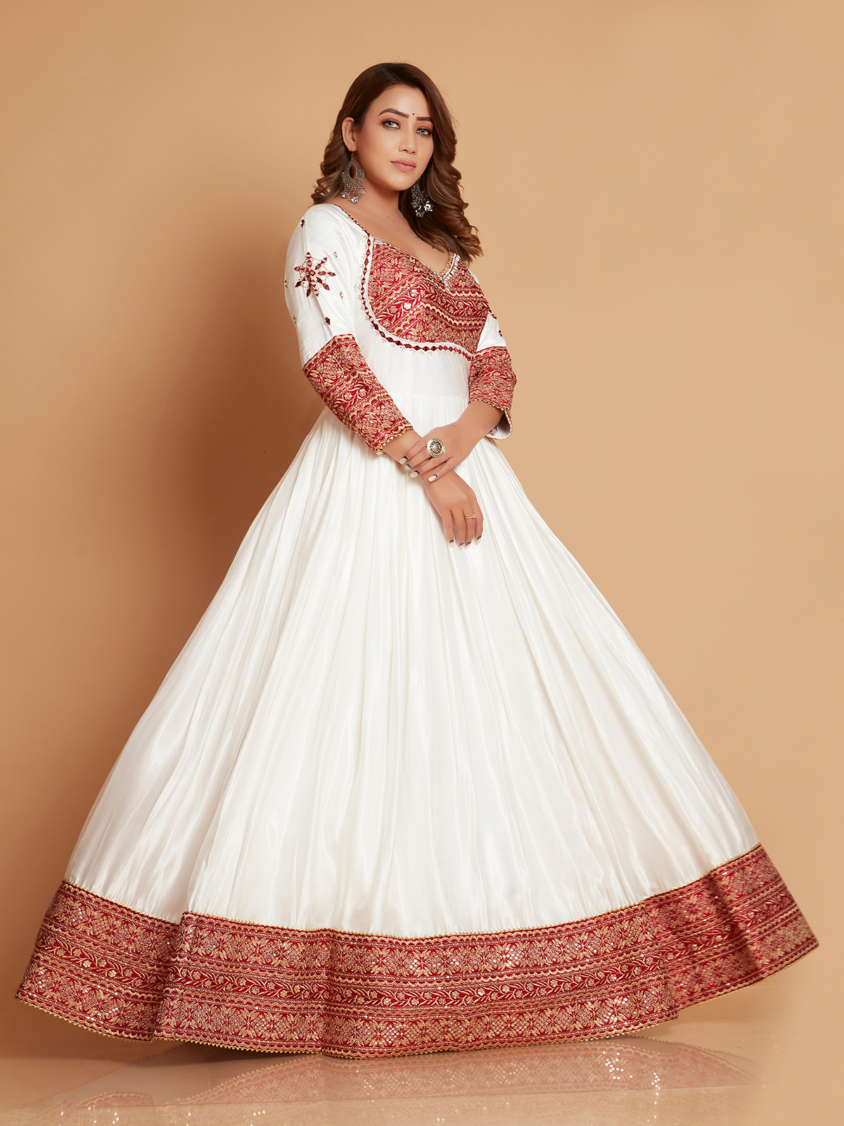 Designer silk 2024 anarkali suits