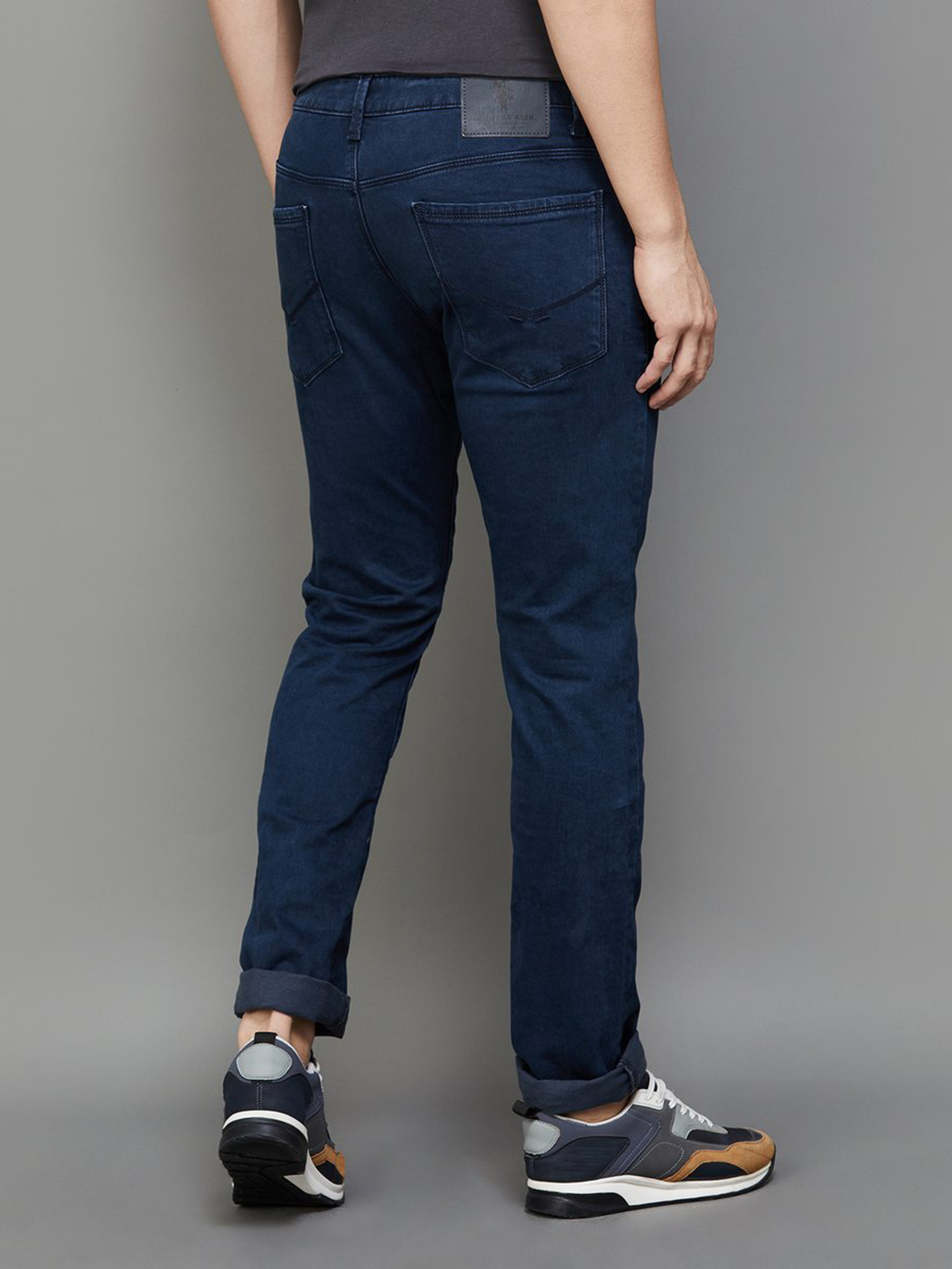 U S POLO ASSN navy skinny fit jeans in solid G3 MJE4298 G3fashion