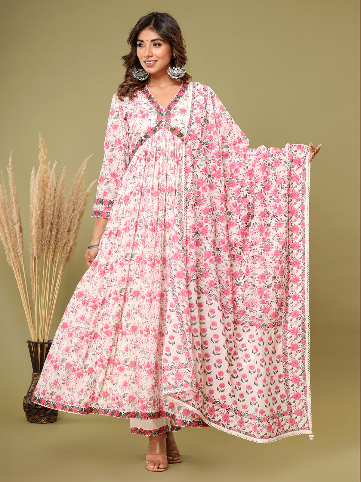 Buy Pink Tie & Dye Rayon Sleeveless Frilled Hemline Kurti with White Cotton  Silk Pants Kurti Set - Kurti Sets Online in India | Cotton kurti designs,  Stylish dresses for girls, Dress