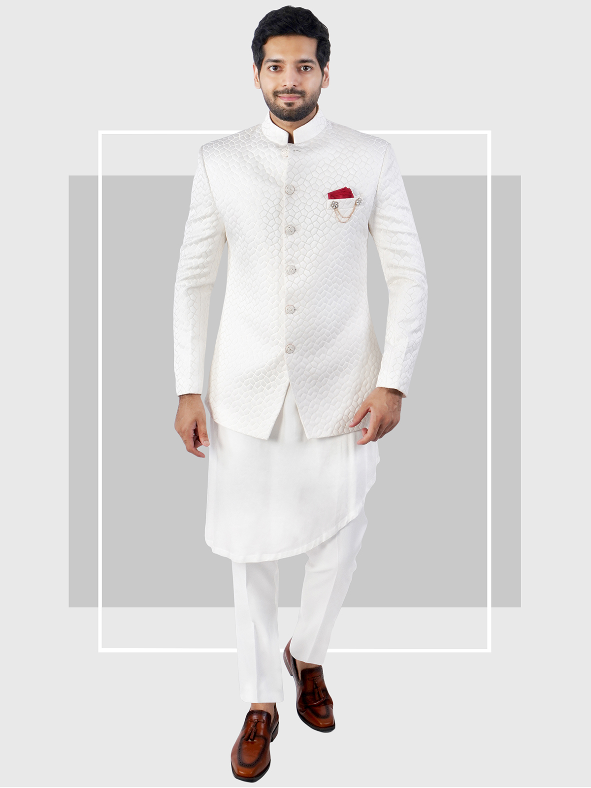 Men's Indo Western Gorgeous Party Wear Sherwani Suit