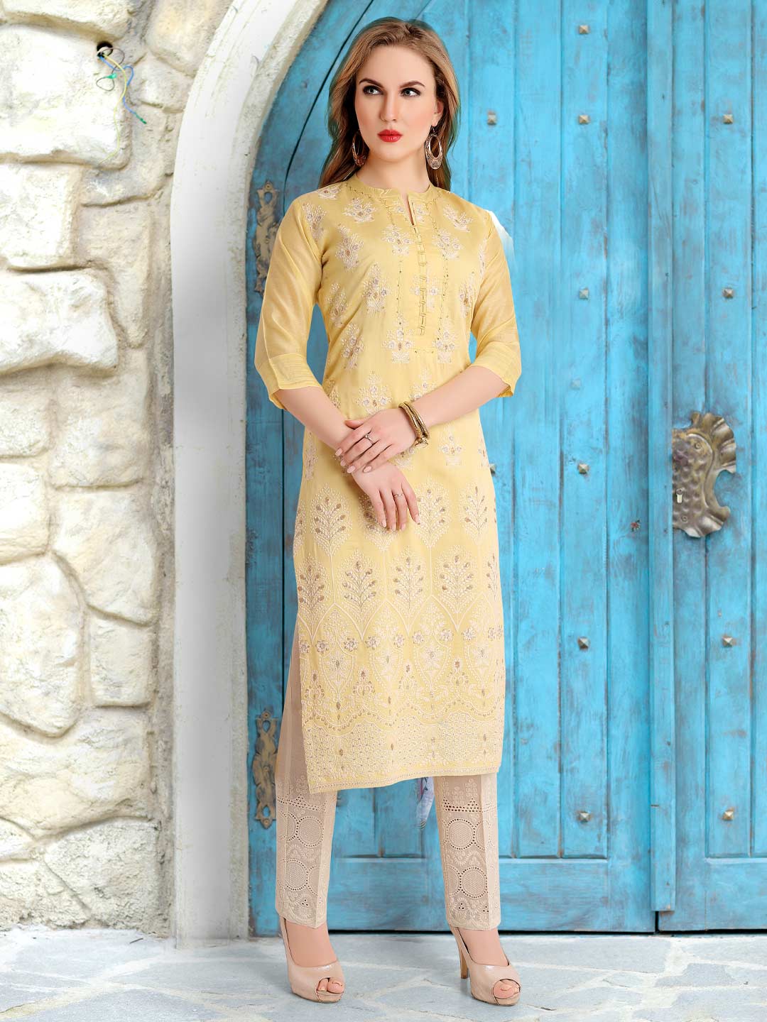 yellow punjabi dress